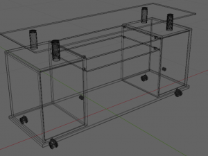 tv stand 3D 模型