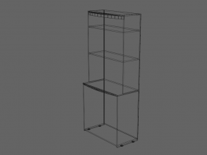 wood stand 3D 모델