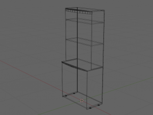 wood stand 3D 모델