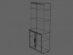 wood stand Model 3D