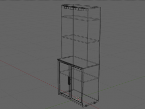 wood stand Model 3D