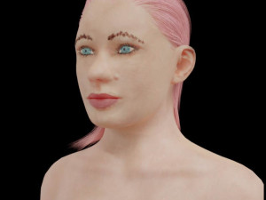 light skin lady 3D-Modell