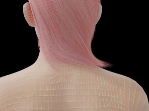 light skin lady 3D Model