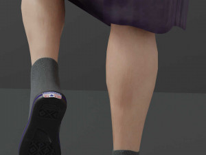 light skin lady 3D Model