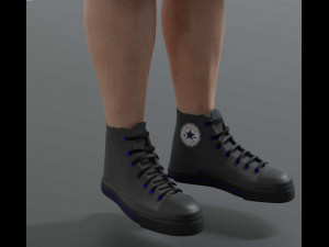 light skin lady 3D Model