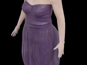 light skin lady 3D Model