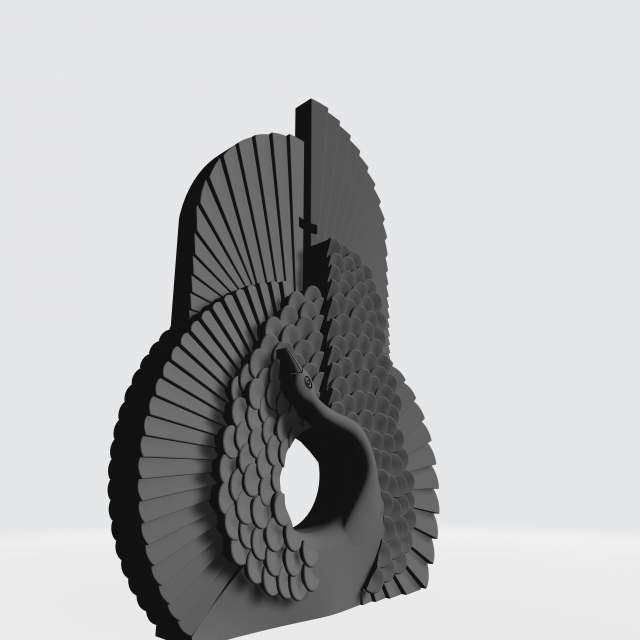 swan monument Modèle 3D .c4d .max .obj .3ds .fbx .stl .blend 