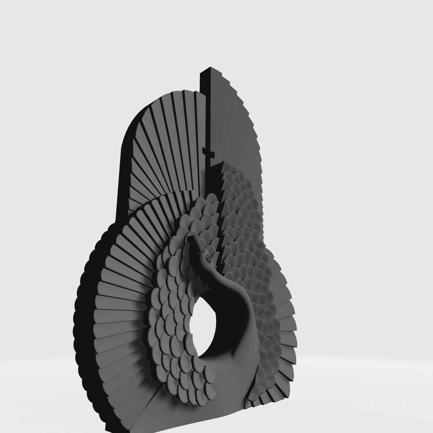 swan monument 3D Model .c4d .max .obj .3ds .fbx .stl .blend