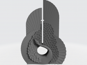 swan monument Modèle 3D