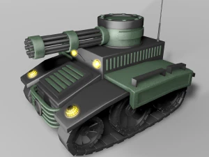 迷你坦克 3D 模型
