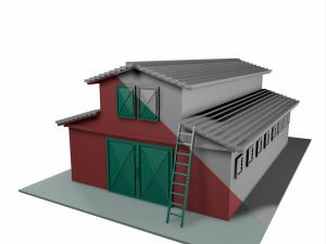 barn Modello 3D