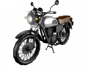 moto kawasaki-w175-se Modello 3D