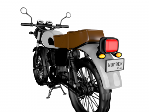 moto kawasaki-w175-se 3D 模型