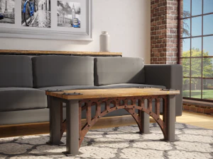 coffee table bridge with arches loft 3D Model