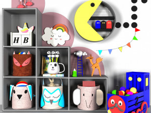 child room set03 3D Model