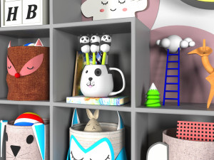 child room set03 3D Model