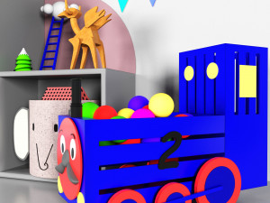 child room set03 3D Model