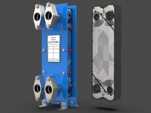 plate heat exchanger 3D मॉडल