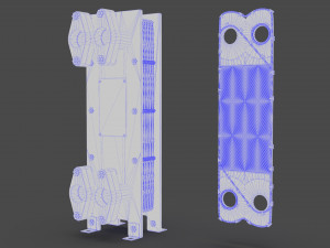 plate heat exchanger Modelo 3D