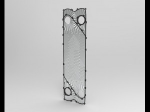 plate heat exchanger Modelo 3D
