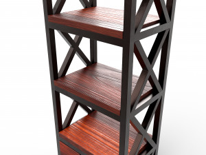 loft-style shelf 3D Model