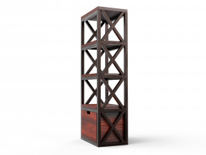 loft-style shelf 3D Model