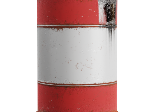 explosive oil barrel Modelo 3D
