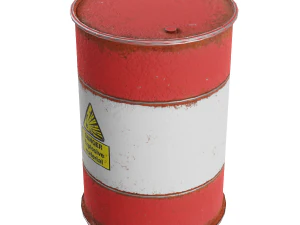 explosive oil barrel 3D Model