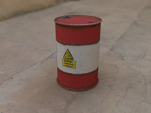 explosive oil barrel Modelo 3D