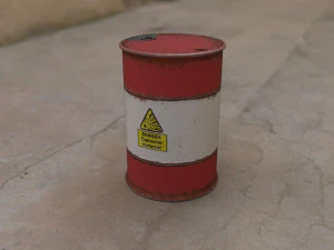 explosive oil barrel 3D Model