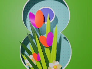Giornata della donna Modello 3D