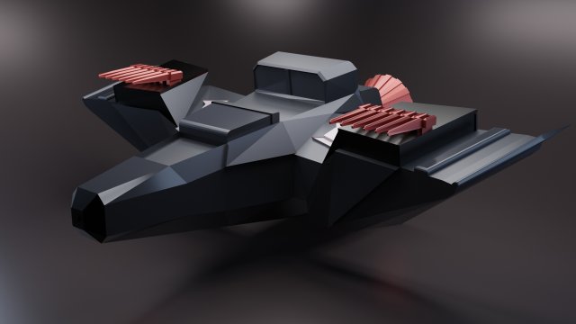sci-fi spaceship Modello 3D .c4d .max .obj .3ds .fbx .stl .blend 