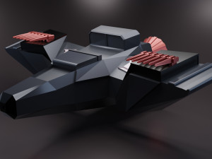 sci-fi spaceship 3D Model