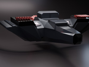 sci-fi spaceship Modello 3D