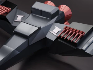 sci-fi spaceship 3D Model
