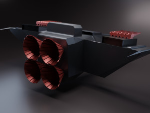 sci-fi spaceship Modello 3D