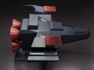 sci-fi spaceship 3D Model