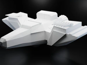 sci-fi spaceship 3D Model
