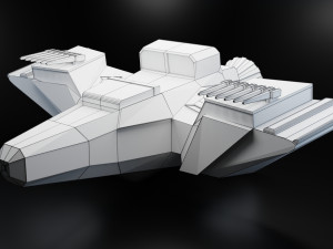 sci-fi spaceship Modello 3D