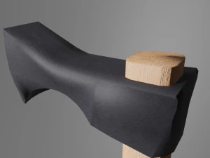 simple sword-shield-axe game 3D Model