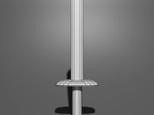 simple sword-shield-axe game 3D Model