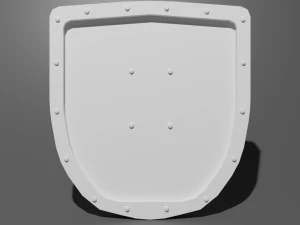 simple sword-shield-axe game 3D Model