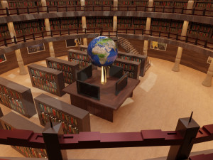 library Model 3D