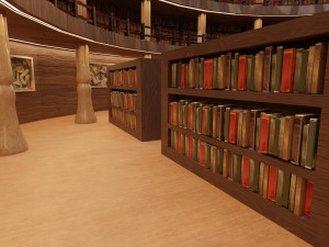library Model 3D