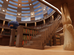 library Model 3D