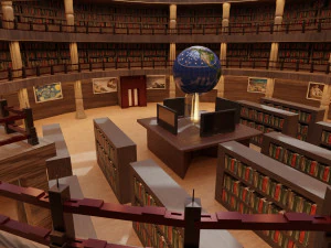 library 3D Model