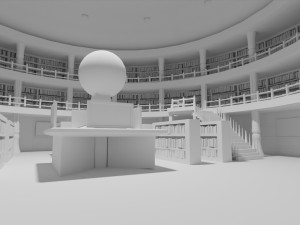 library Model 3D