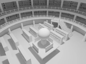 library 3D Model