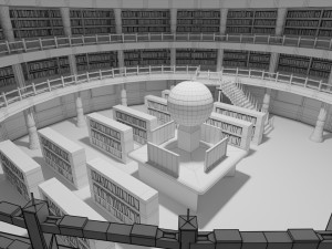 library Model 3D