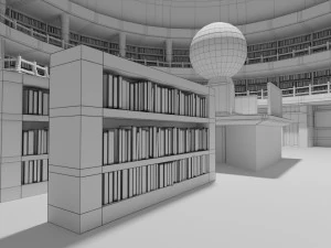 library 3D Model